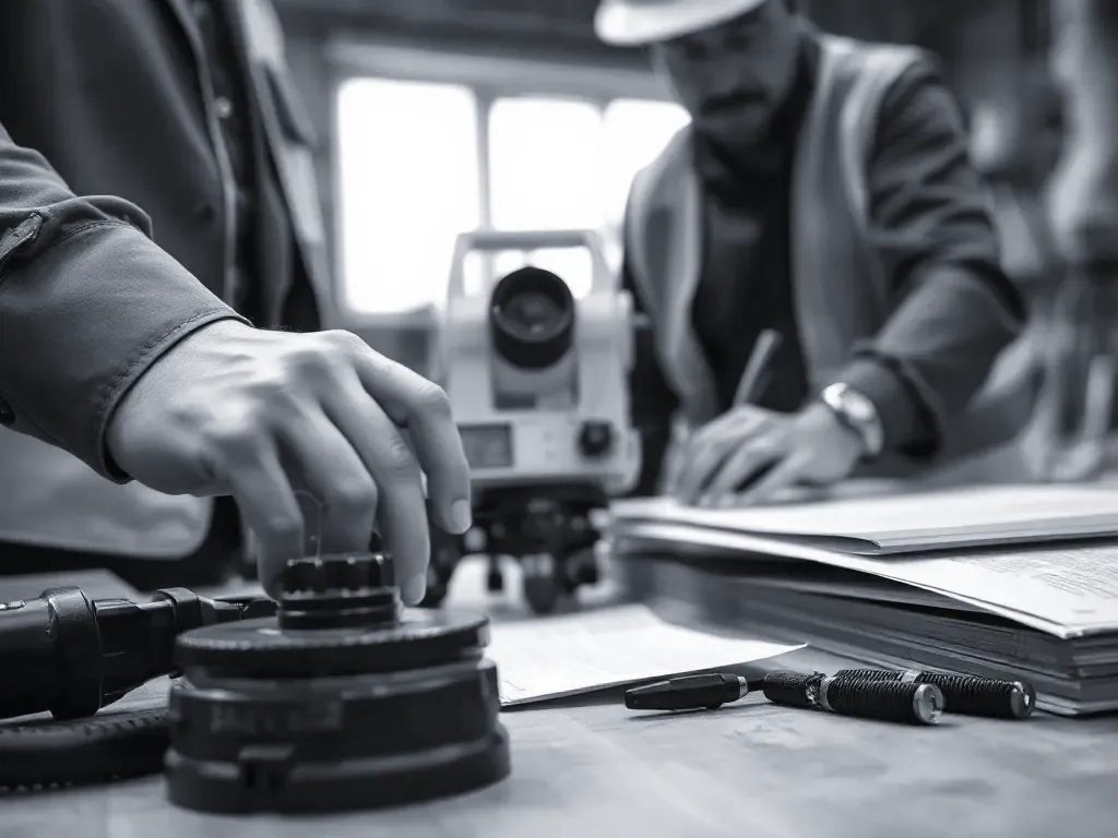 Equipment used for developer handover, photographed close up