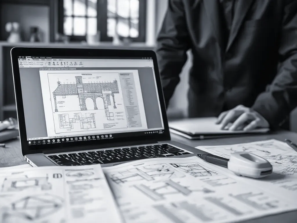 Plans and survey data produced by structural defects
